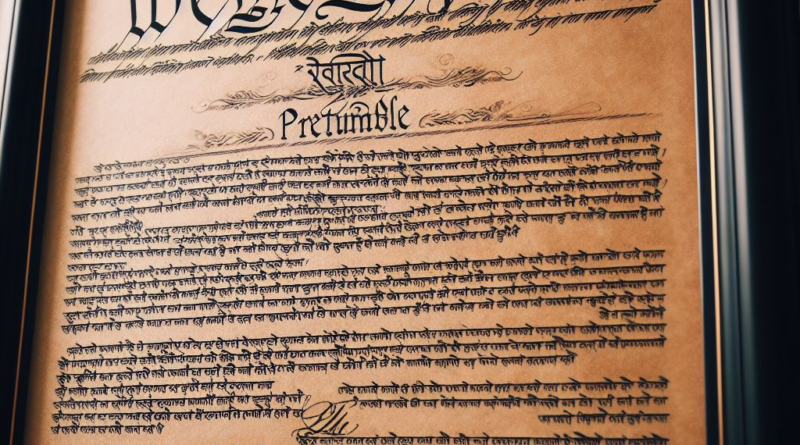 UNDERSTANDING INDIA’S CONSTITUTION: PRINCIPLES & PREAMBLE OF THE INDIAN CONSTITUTION