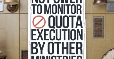 No Power to Monitor Quota Execution by Other Ministries | Ias Banenge