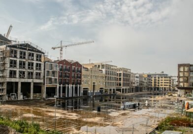 photo of construction sites with variety of modern architecture designs