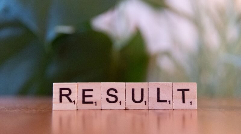 scrabble letter tiles spelling result on a table